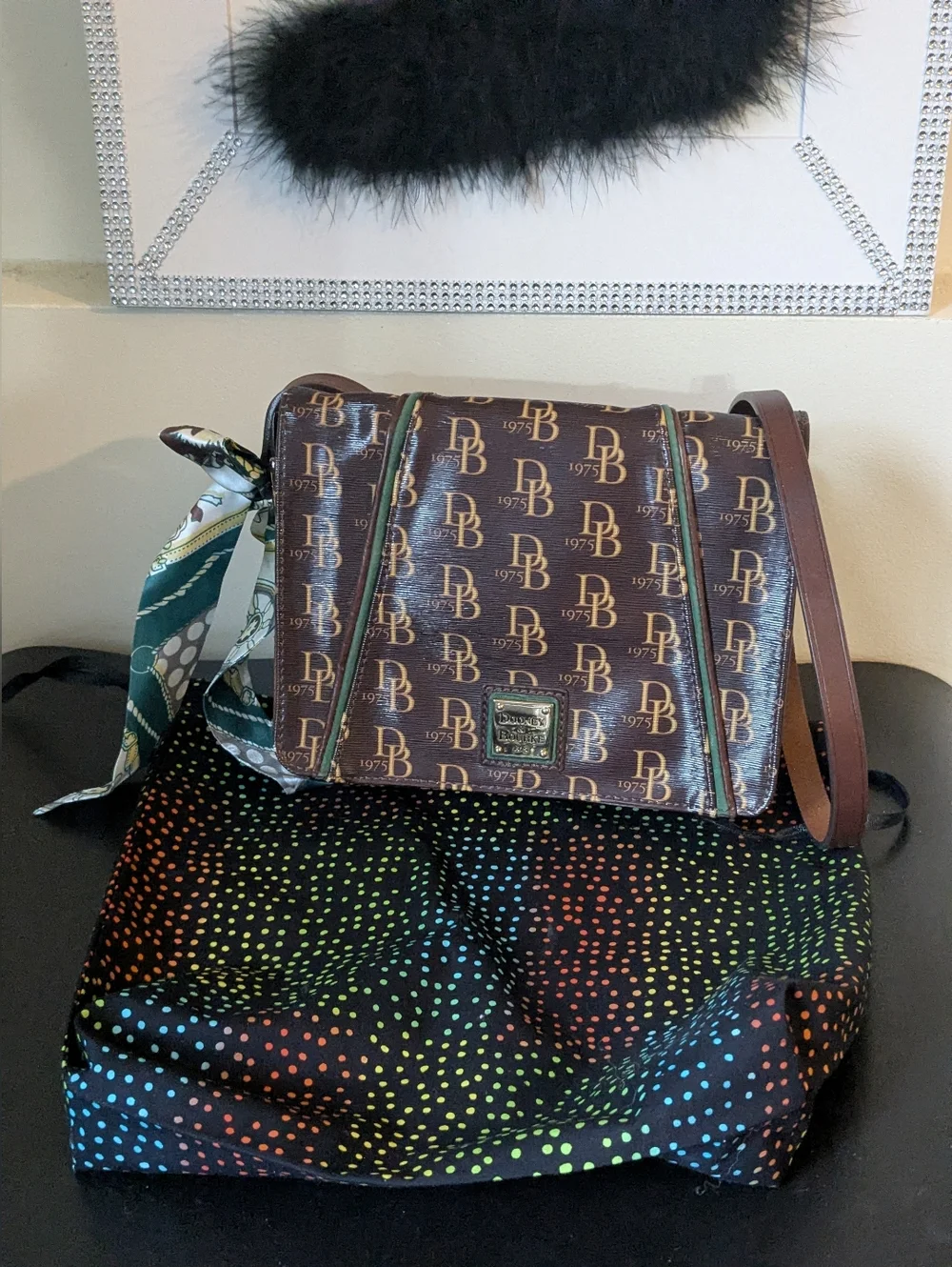 Matching Custom Handmade 1 Dust Bag & 1 Purse Pillow Combo Set Size Small